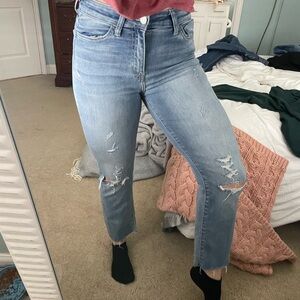 Flying Monkey Distressed Cropped Jean
